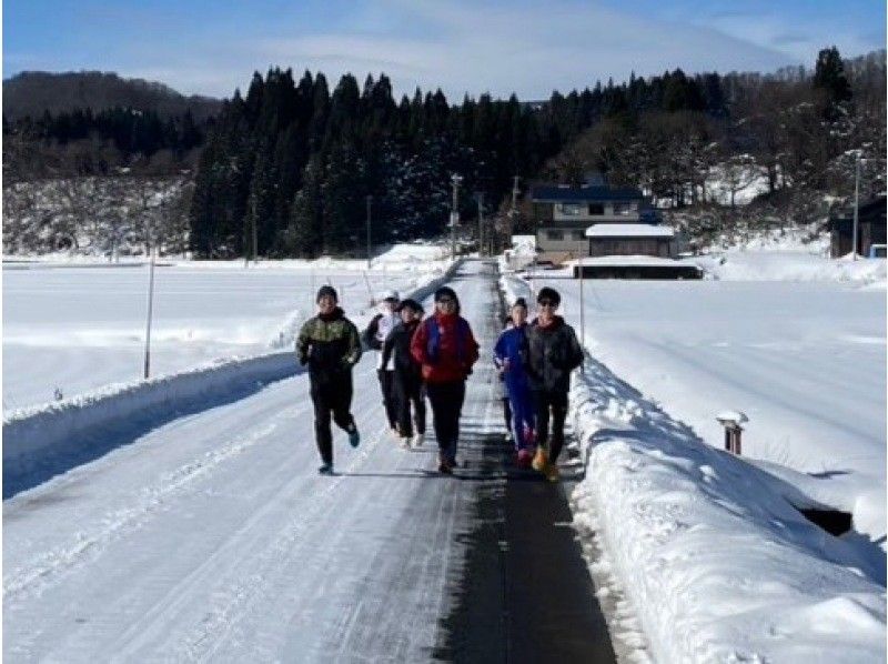 【山形県・鮭川村】2月15日（土）開催！初心者歓迎！さけがわ友遊クラブと走る鮭川エコパーク周辺スノートレイルランニング・昼食・入浴チケット付