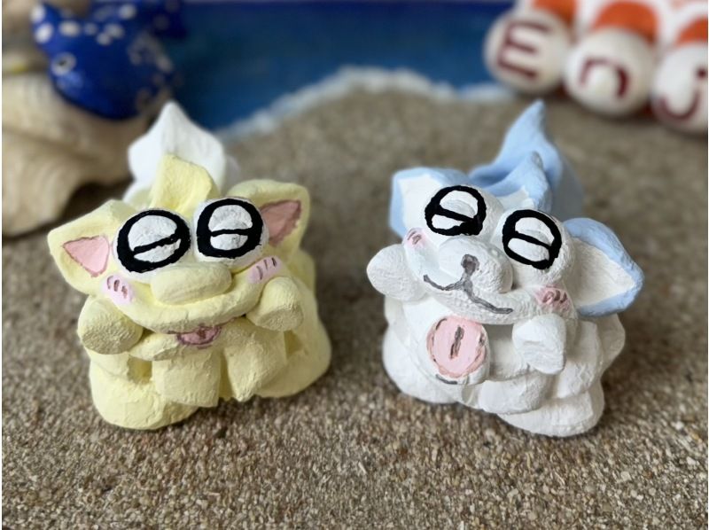 沖縄シーサー　ツイン　美品 新星砂乗りシーサー ｜ 沖縄おみやげ市場