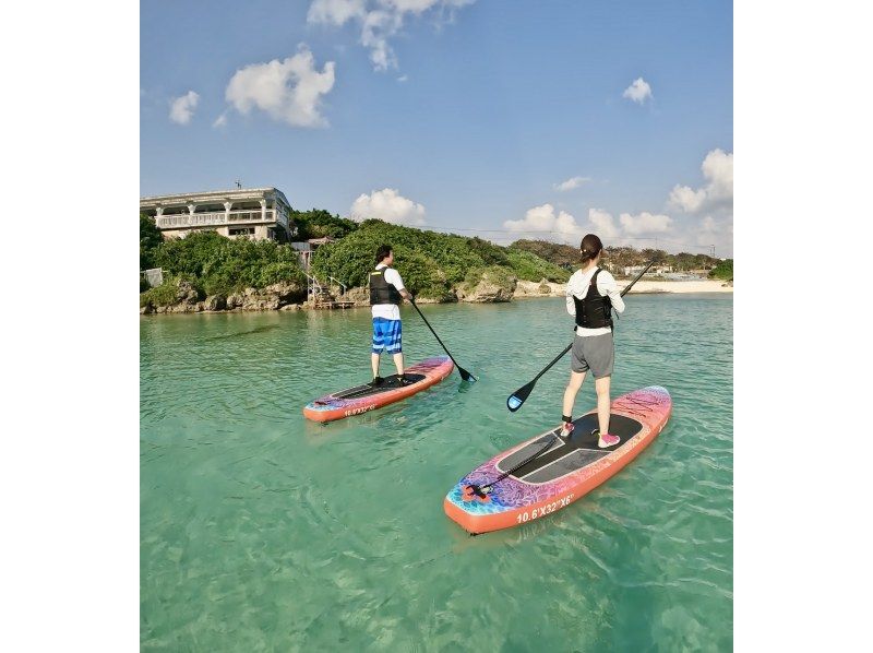 ⭐️A first in the marine industry⭐ [Complete in just 1 hour! Beginners' SUP experience tour] A former USJ dancer is the tour guide! Exclusive for one group only! Drone filming included?の紹介画像