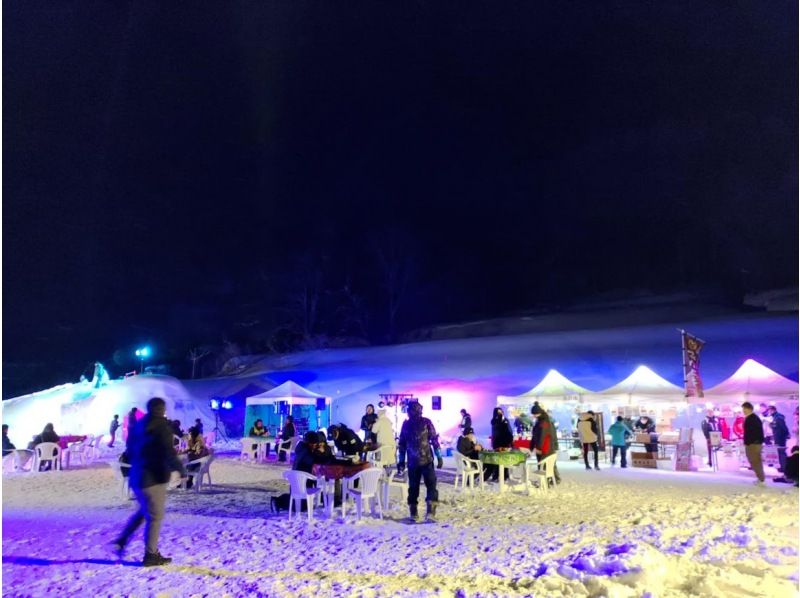 【1st Feb.】Akita-Yuzawa: Winter night with Giant icicles and Mini iglooの紹介画像