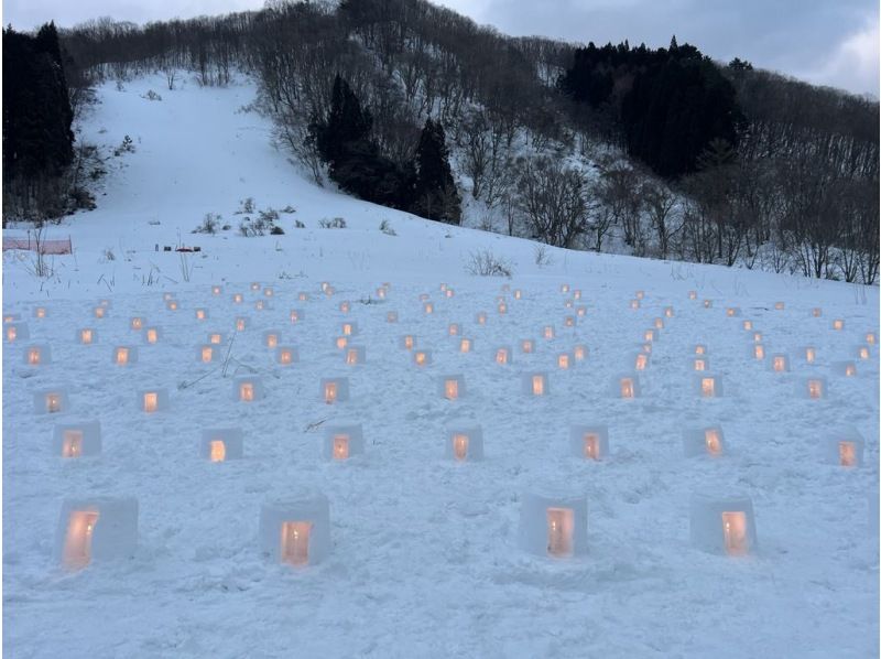 【1st Feb.】Akita-Yuzawa: Winter night with Giant icicles and Mini iglooの紹介画像