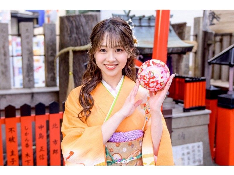 【 Osaka / Shinsaibashi】Kimono photo at Shinto shrinesの紹介画像