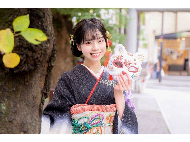 【 Osaka / Shinsaibashi】Kimono photo at Shinto shrinesの紹介画像