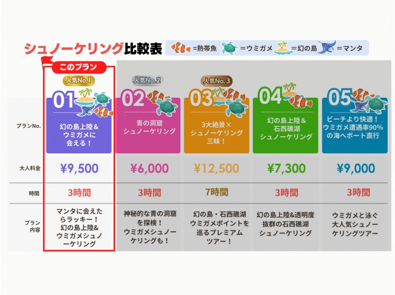 【学割でお得】幻の島上陸＆ウミガメorマンタに会える！泳げなくてもOK♪サポート充実シュノーケル【GoPro無料】_s01の紹介画像
