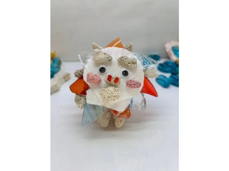 [Okinawa, Naha] Make a Shisa out of coral and Ryukyu glass!の紹介画像