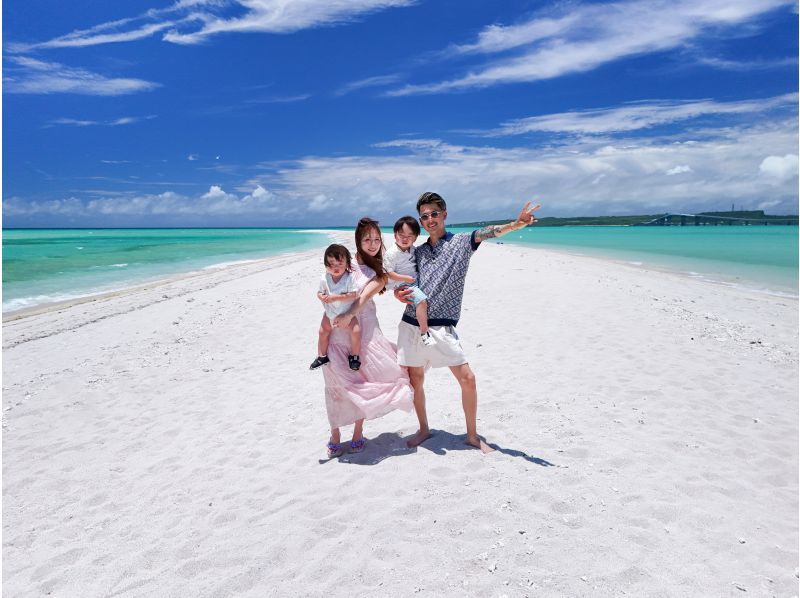 【沖縄・宮古島】“ユニの浜上陸ツアー” ボートで約5分で到着！現役TVカメラマンのドローン撮影付き！当日予約OK！3歳以下無料！の紹介画像