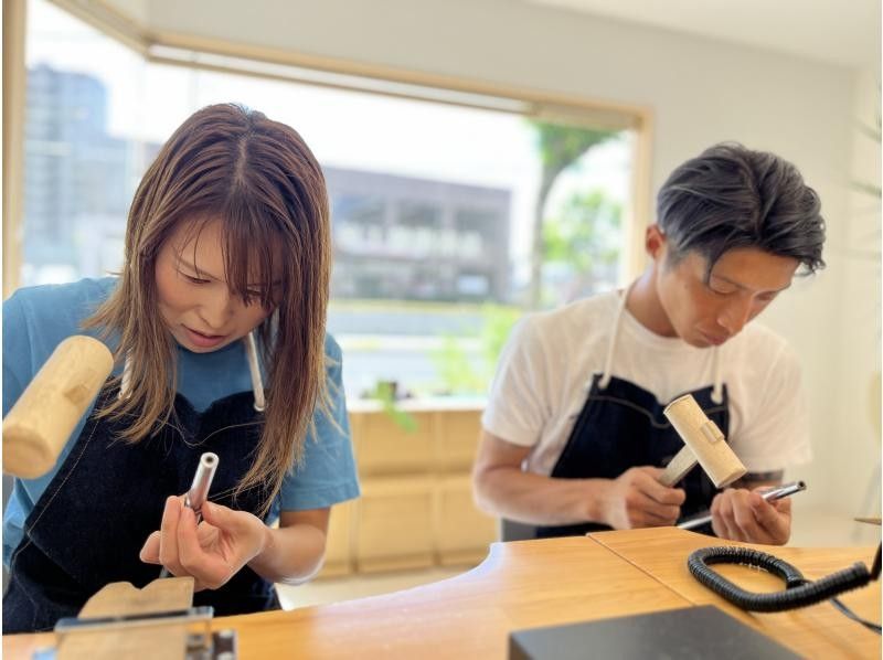 【鳥取・鳥取市】手作りペアリング！シルバー/K10ピンクゴールドのペアリングが手作りできる〜カップル・お友達同士で！（JR鳥取駅すぐ）～