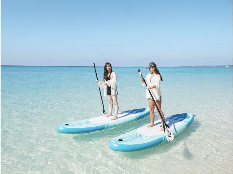 【미야코지마/송영 가능】★당일 예약 OK★【대정평! 비치 SUP 투어] 송영 · 사진 · 동영상 데이터 무료!の紹介画像