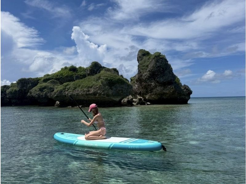 【미야코지마/송영 가능】★당일 예약 OK★【대정평! 비치 SUP 투어] 송영 · 사진 · 동영상 데이터 무료!の紹介画像