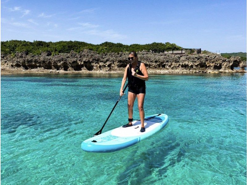 【미야코지마/송영 가능】★당일 예약 OK★【대정평! 비치 SUP 투어] 송영 · 사진 · 동영상 데이터 무료!の紹介画像