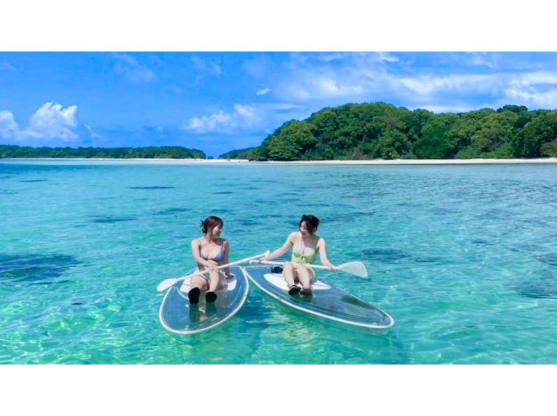 [Ishigaki Island/Half-day] Spectacular views! Kabira Bay Clear SUP & Blue Cave Exploration & Sea Turtle Snorkeling with a 99.9% chance of encountering sea turtles. Same-day reservations accepted! A very popular tour for couples and girls' trips.の紹介画像