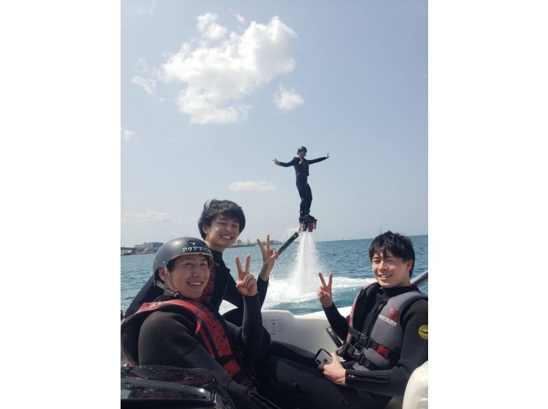 [Flyboard on a dedicated boat] Instagrammable! 360 ° C camera photo free gift ☆ Empty-handed OK (wet suit rental available)の紹介画像