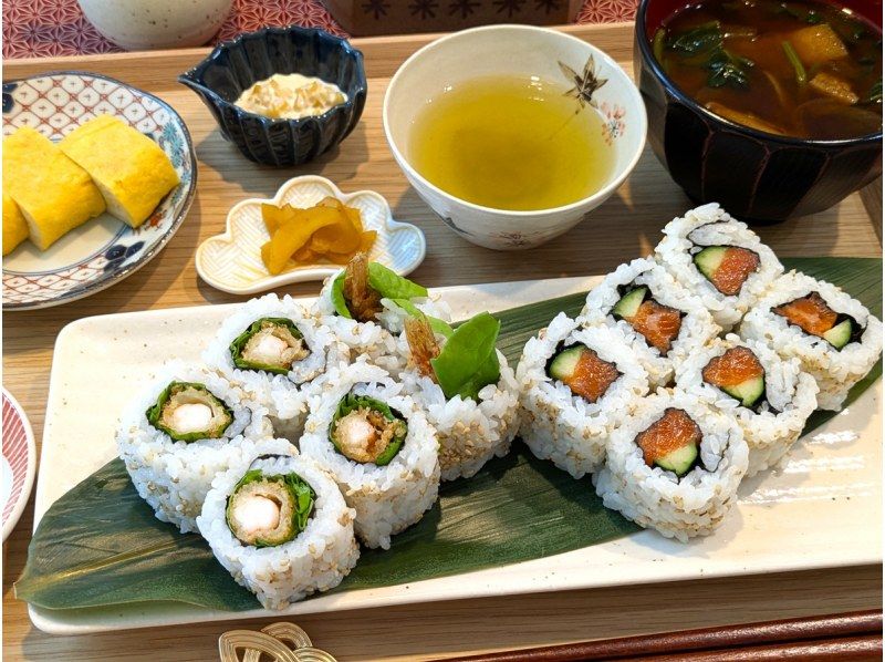 [Aichi/Nagoya] Nagoya deli shrimp tempura/fried shrimp sushi cooking class Beginners welcome!の紹介画像
