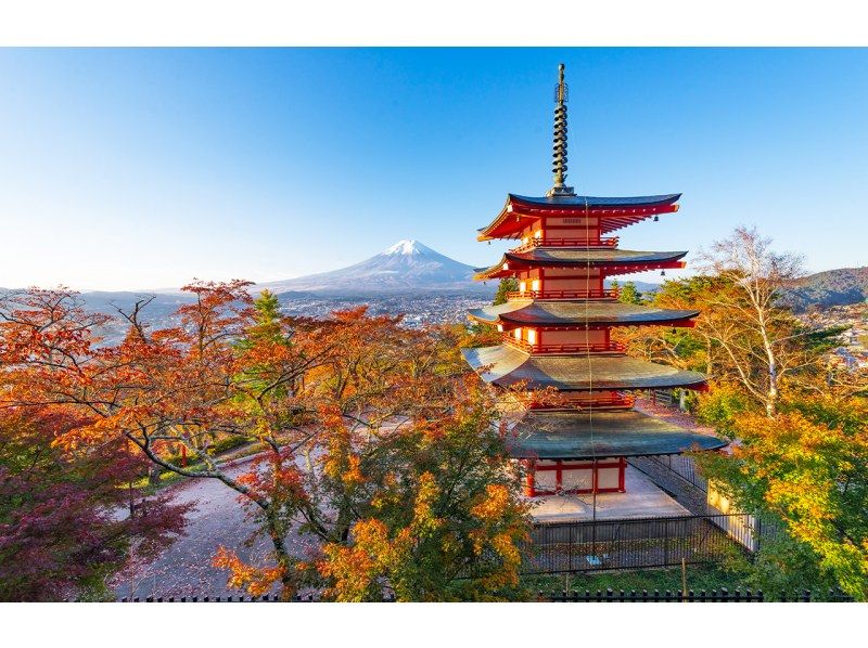 [Shizuoka, Mt. Fuji, Bus Tour] A day trip to Mt. Fuji's Internet celebrity attractions - Tenty Town, Oshino Hakkai, Lake Kawaguchi, and convenience store Lawsonの紹介画像