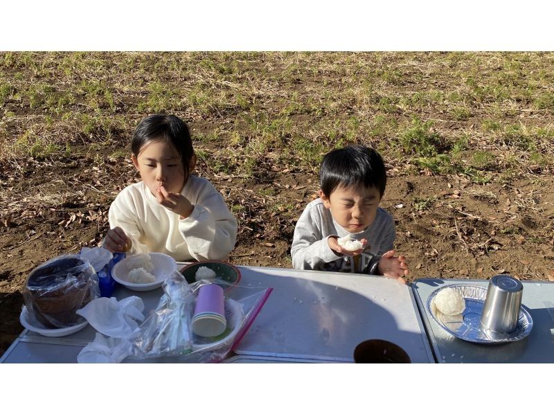 [Chiba, Chiba City] An agricultural experience event that includes farming, harvesting, rice planting, and rice harvesting! Agricultural experience that is soothing in nature & cooking rice in a rice cooker with a hagama and firewoodの紹介画像