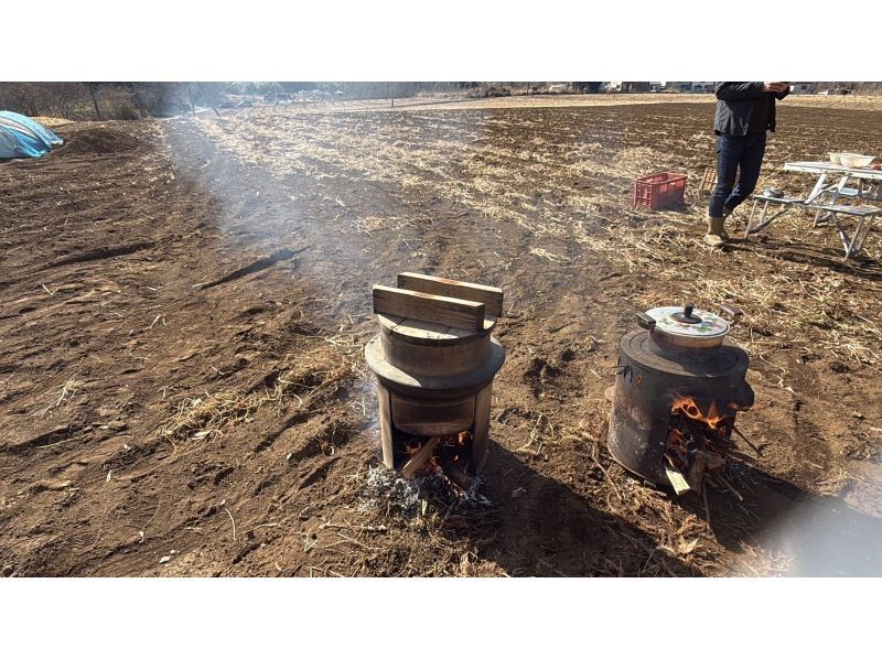 [Chiba, Chiba City] An agricultural experience event that includes farming, harvesting, rice planting, and rice harvesting! Agricultural experience that is soothing in nature & cooking rice in a rice cooker with a hagama and firewoodの紹介画像