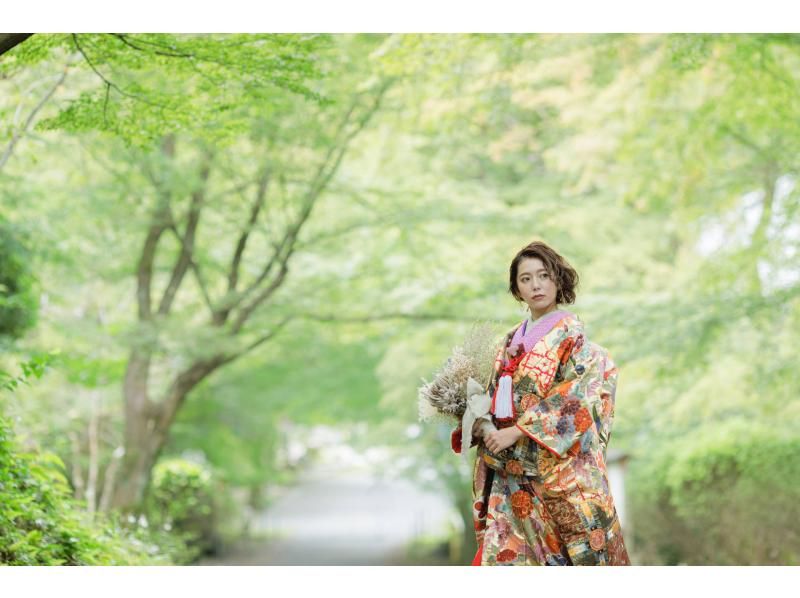 【京都・上賀茂】日本の伝統的な花婿花嫁体験フォトスタンダードプランの紹介画像