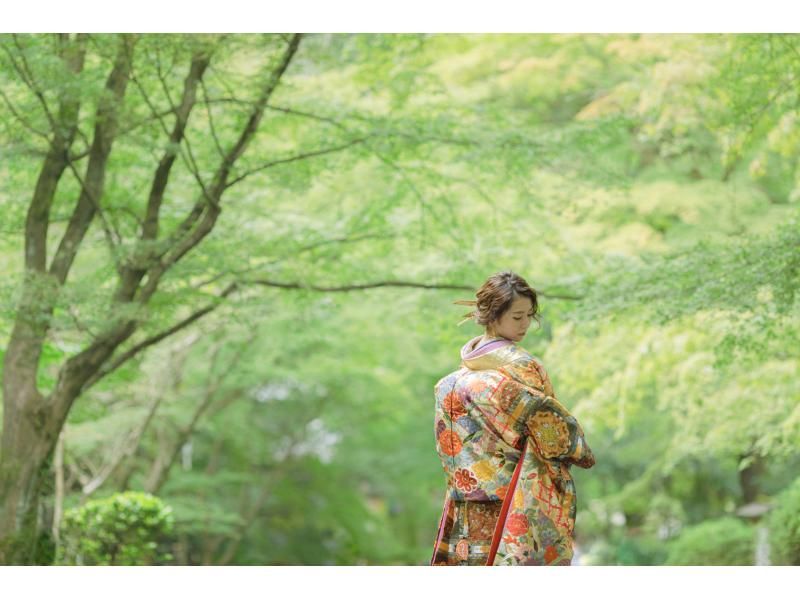 【京都・上賀茂】日本の伝統的な花婿花嫁体験フォトスタンダードプランの紹介画像