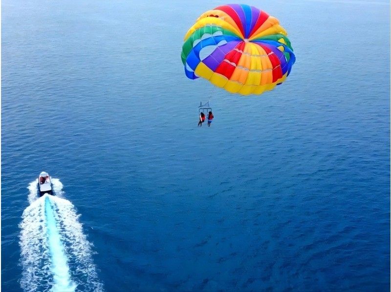 【宜野湾マリーナ発】★１５０m ★ 360度ぜんぶ絶景 パラセーリング 空と海を繋ぐ、究極のフライト体験！の紹介画像