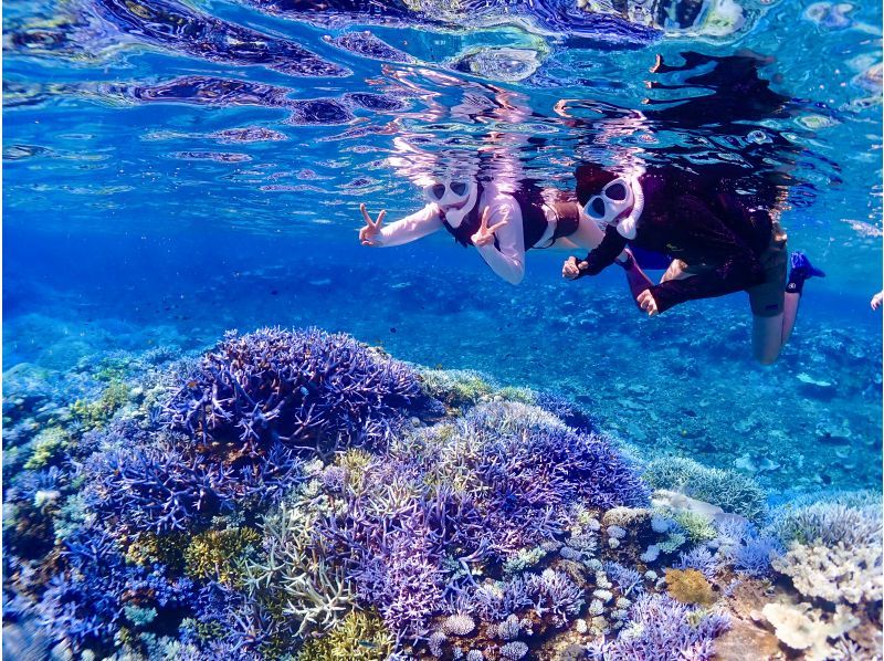 【宮古島】八重干瀬まで最短・池間島出航！ドローン撮影・写真データに自信あり！日本最大級のサンゴ礁で泳ぐヤビジ半日シュノーケル《少人数制》の紹介画像