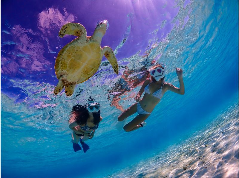 [Miyakojima] Departing from Ikema Island, the shortest route to Yaebiji! We are confident in our drone photography and photo data! A half-day skin diving tour of Japan's largest coral reef (small group size)の紹介画像