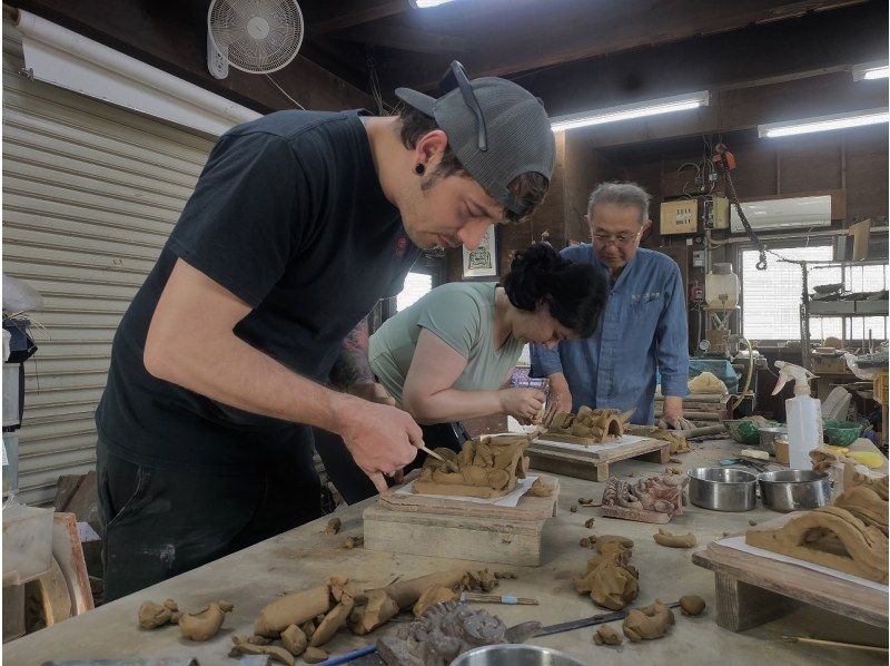 【兵庫・姫路市】１日１グループ限定　日本の伝統ある鬼瓦製作体験！ベテラン講師が個別指導！の紹介画像