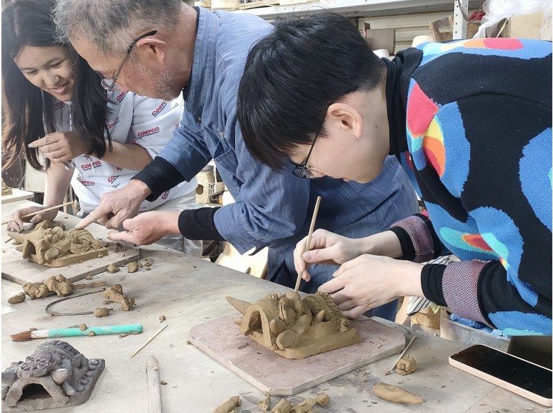 【兵庫・姫路市】１日１グループ限定　日本の伝統ある鬼瓦製作体験！ベテラン講師が個別指導！の紹介画像