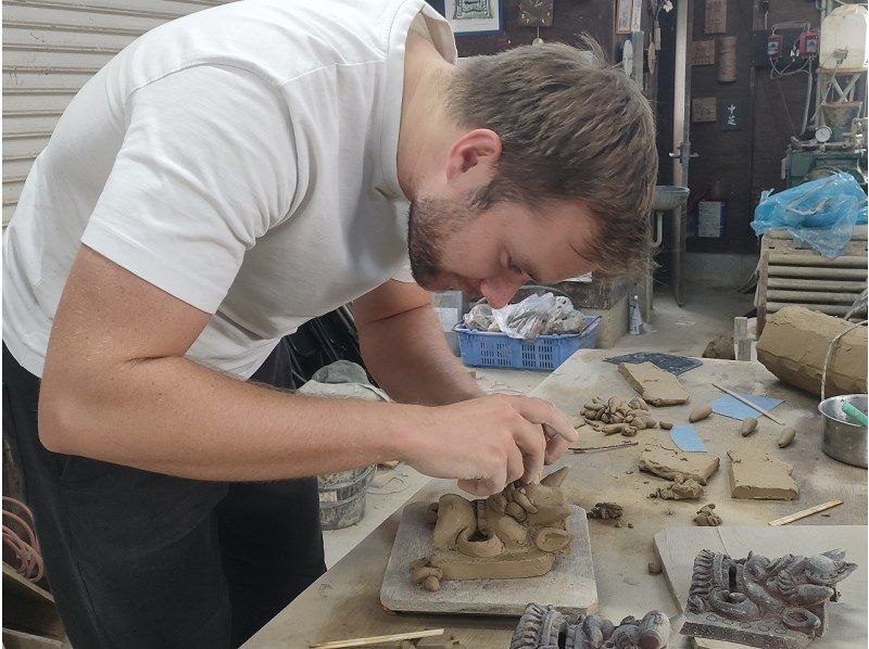 【兵庫・姫路市】１日１グループ限定　日本の伝統ある鬼瓦製作体験！ベテラン講師が個別指導！の紹介画像