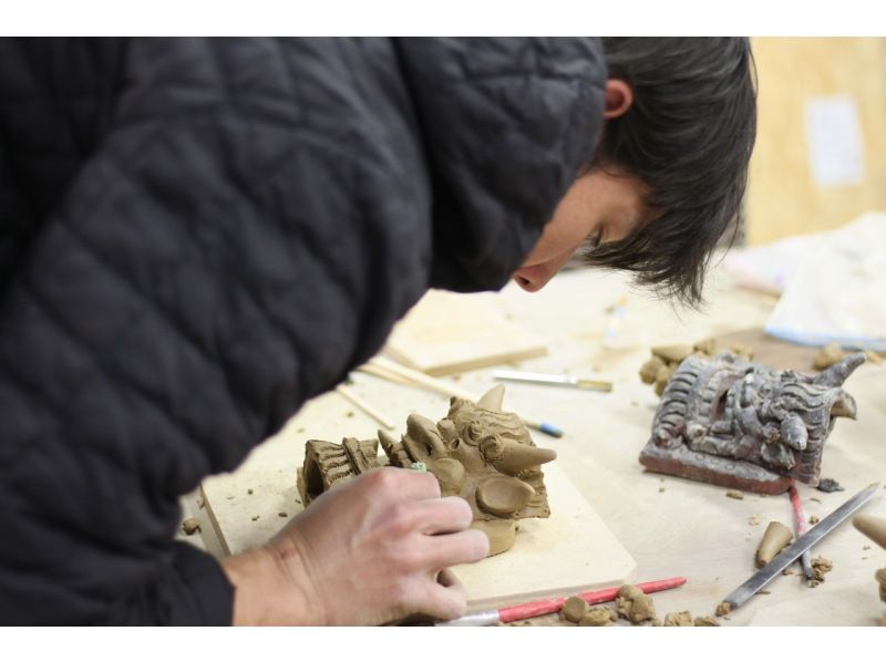 [Hyogo, Himeji City] Limited to one group per day. Experience making traditional Japanese onigawara tiles! Individual instruction from a veteran instructor!の紹介画像