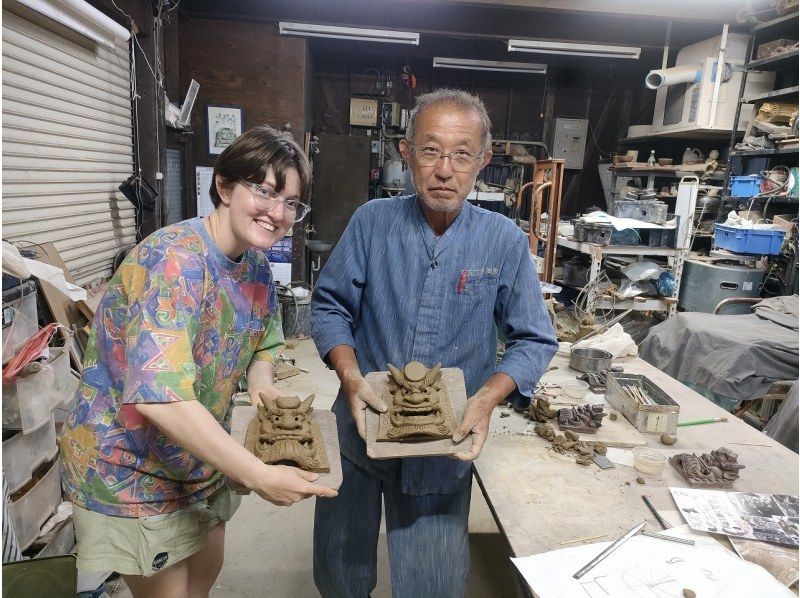 【兵庫・姫路市】１日１グループ限定　日本の伝統ある鬼瓦製作体験！ベテラン講師が個別指導！の紹介画像