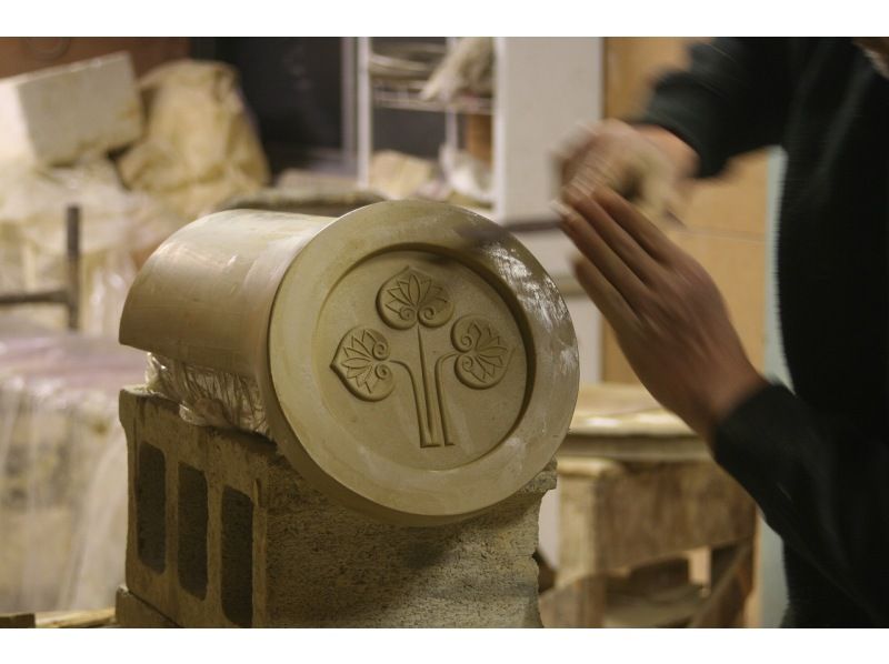 [Hyogo, Himeji City] Limited to one group per day. Experience making traditional Japanese onigawara tiles! Individual instruction from a veteran instructor!の紹介画像