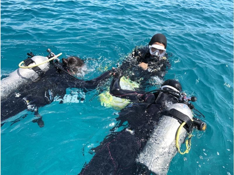 【水納島・瀬底島 】ボート体験ダイビング2本　(10歳から参加OK) 　写真・動画無料プレゼントの紹介画像