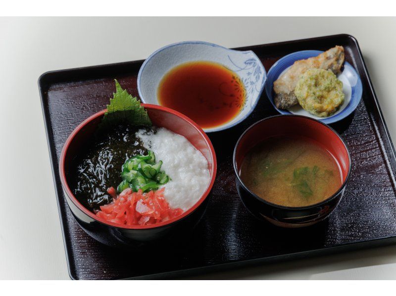 【新潟・村上】笹川流れ　ねばシャキ岩もずく丼セットの紹介画像