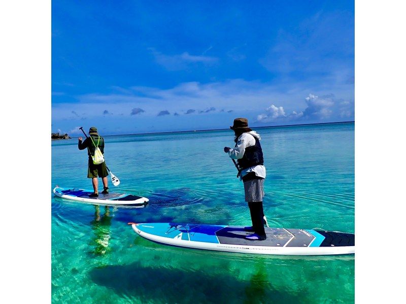 【今帰仁村、古宇利島、美ら海水族館、ジャングリア周辺開催】1組貸切り♪ のんびり美ら海SUPクルージング♪ 思い出の写真は無料プレゼント♪の紹介画像
