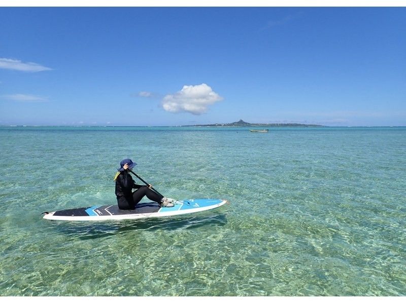 【今帰仁村、古宇利島、美ら海水族館、名護市周辺開催】冬の人が少ない美ら海を完全貸切♪オフシーズン限定SUPクルージング♪（ウェット無料貸出）の紹介画像