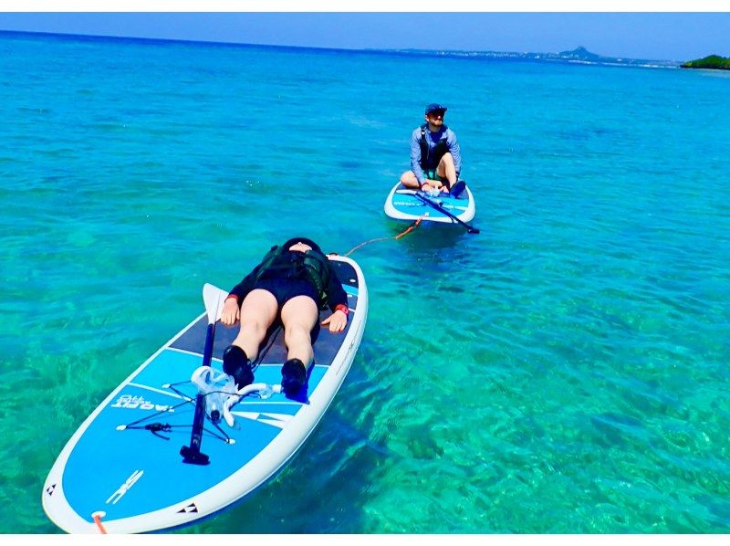 【今帰仁村、古宇利島、美ら海水族館、ジャングリア周辺開催】 完全貸切 SUP & シュノーケリング｜思い出の写真データ無料プレゼントの紹介画像
