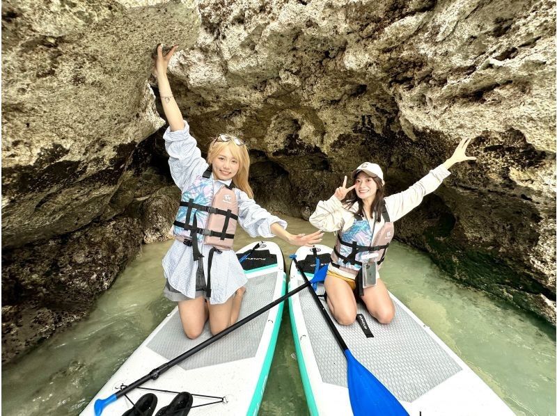 [Miyakojima / Great value set plan!!] [Pickup service available!!] A set plan for sea turtle snorkeling with a high chance of meeting sea turtles and beach SUP with a spectacular view!!の紹介画像