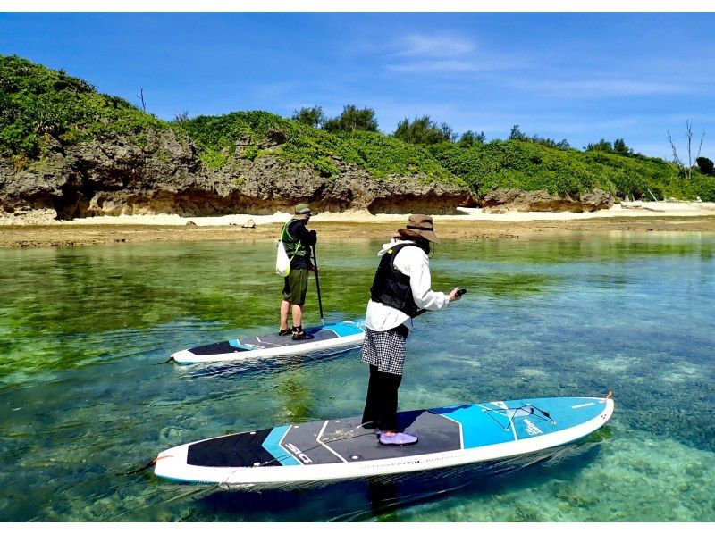 【今帰仁村・古宇利島・美ら海水族館、名護市周辺開催】オフシーズンの海を独り占め♪ 完全貸切ちょこっとSUP体験♪ （ウェット無料レンタル♪）の紹介画像