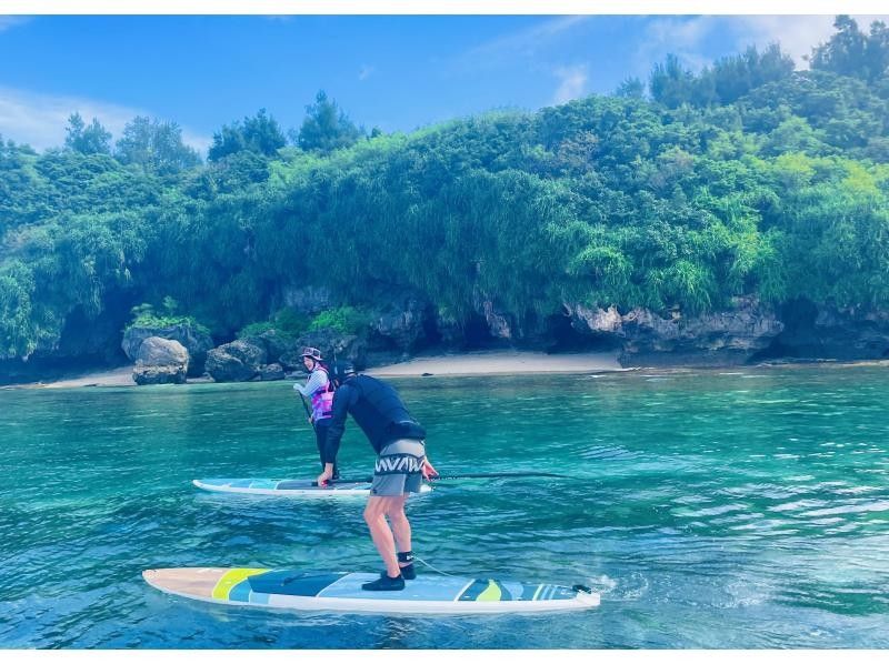 【今帰仁村・古宇利島・美ら海水族館、名護市周辺開催】オフシーズンの海を独り占め♪ 完全貸切ちょこっとSUP体験♪ （ウェット無料レンタル♪）の紹介画像