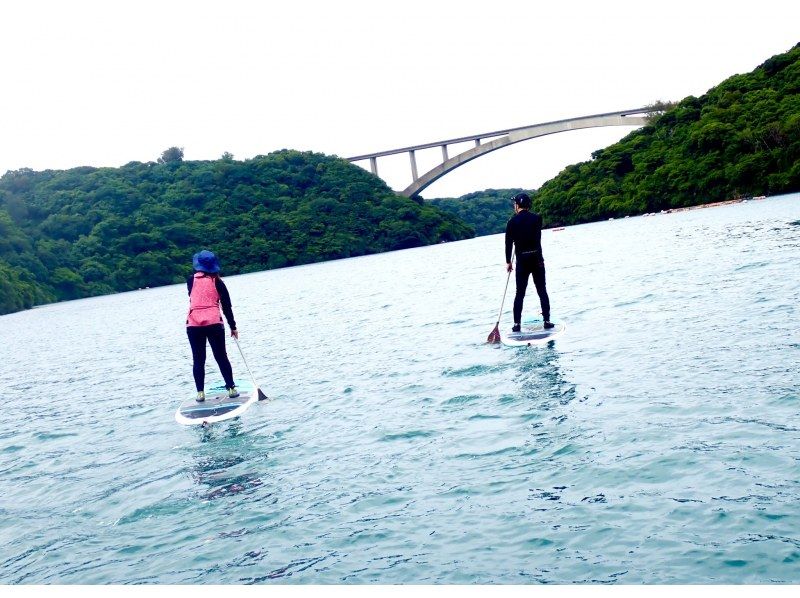 【今帰仁村・古宇利島・美ら海水族館、名護市周辺開催】オフシーズンの海を独り占め♪ 完全貸切ちょこっとSUP体験♪ （ウェット無料レンタル♪）の紹介画像
