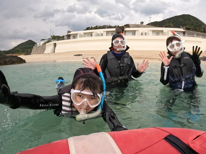 【아마미 오시마】 【패밀리 전세】 바다 거북 스노클링 투어! 수중 동영상 무료 선물!! 조우율·100%!の紹介画像