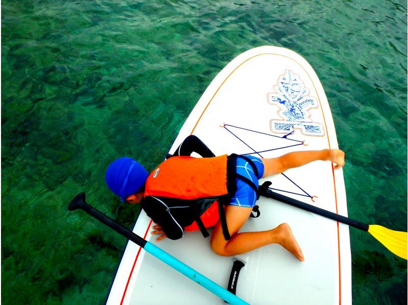 【沖縄・名護】SUP＋シュノーケルの大人気セットプラン〜SUPで綺麗な沖ポイントでシュノーケルも満喫！（美ら海水族館・名護市周辺）の紹介画像