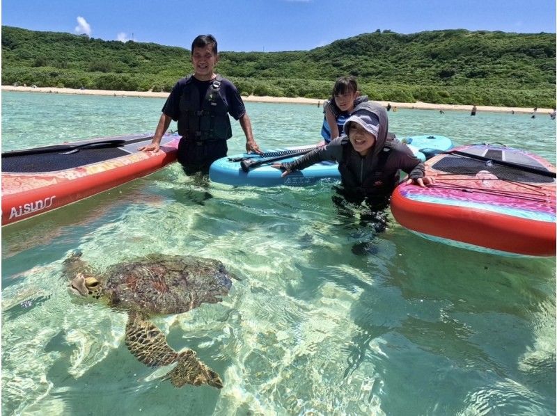 【宮古島】選べるSUP体験＆海亀シュノーケルの王道SETプラン♪12歳未満は子供料金☆ ツアー撮影データプレゼント♪の紹介画像