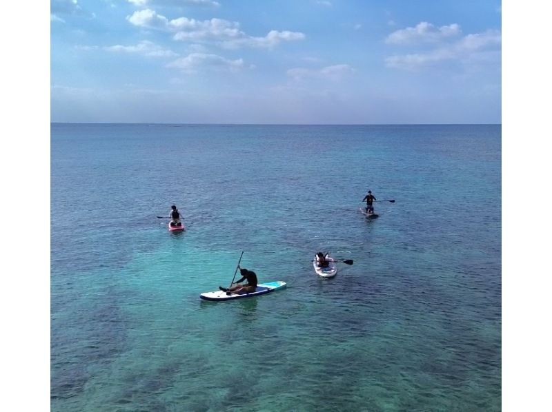 【宮古島 - 單人包租】海洋界首創！原日本環球影城舞蹈演員擔任導遊！超豪華3小時套餐，包含無人機的SUP和海龜浮潛。の紹介画像