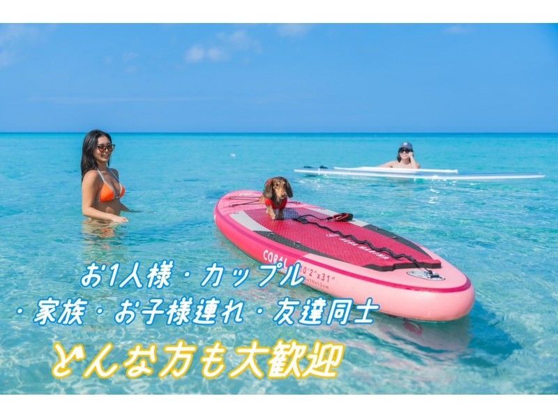 《宫古岛》【特价】在美丽的大海中体验清澈透明的SUP之旅☆【免费照片和视频数据】【免费租借】开业纪念贴纸☆赠送☆の紹介画像