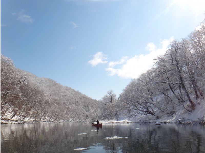 【北海道・支笏湖】ほぼ1組限定！国内トップクラスの美しさを誇る支笏湖を堪能！美味しい飲み物を味わいながらカヌーのうえでひとやすみしませんか？の紹介画像