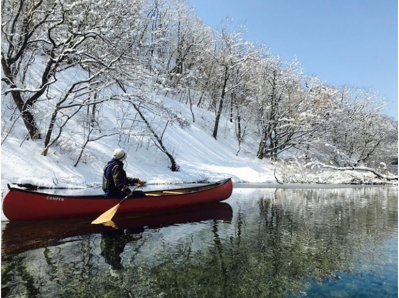 【北海道・支笏湖】ほぼ1組限定！国内トップクラスの美しさを誇る支笏湖を堪能！美味しい飲み物を味わいながらカヌーのうえでひとやすみしませんか？の紹介画像