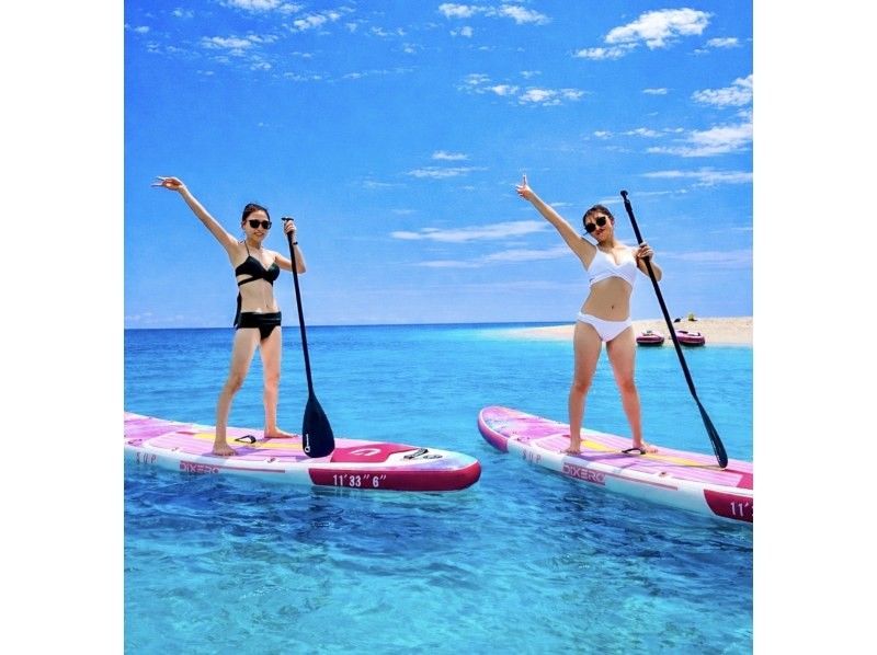 【宮古島/最安値】SUPで見る海ぽちゃサンセットツアー（記念写真プレゼント）の紹介画像