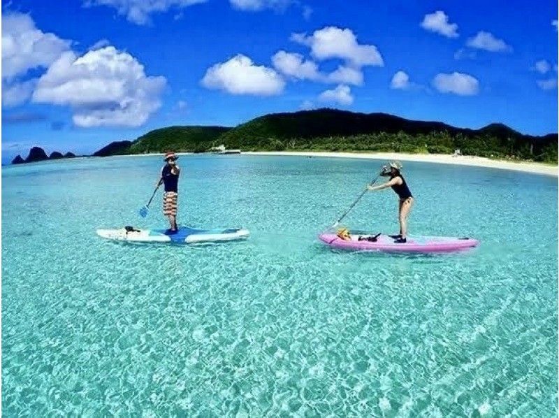 【宮古島/最安値】SUPで見る海ぽちゃサンセットツアー（記念写真プレゼント）の紹介画像