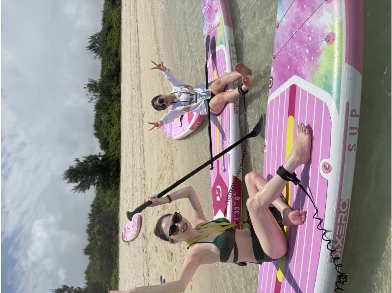 【宮古島/最安値】SUPで見る海ぽちゃサンセットツアー（記念写真プレゼント）の紹介画像